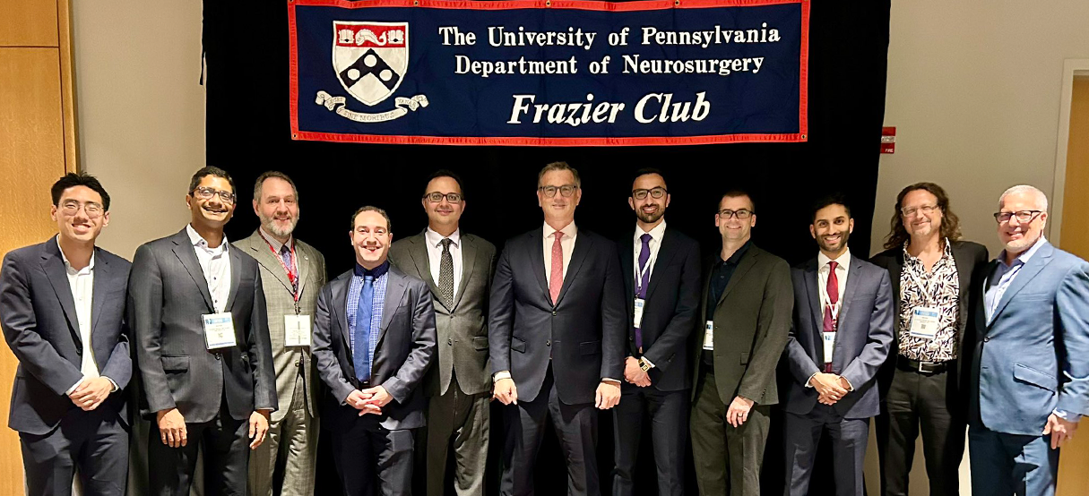 Penn Neurosurgery faculty, residents, and alumni come together for the Frazier Club reception.