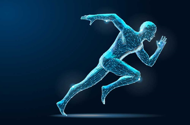 Illustration of man running