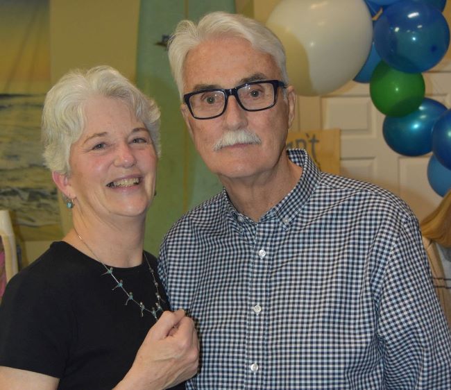 Liver transplant recipient Dan McMonigle and his wife, JoAnn