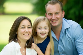 Liver transplant patient Laurie and her family