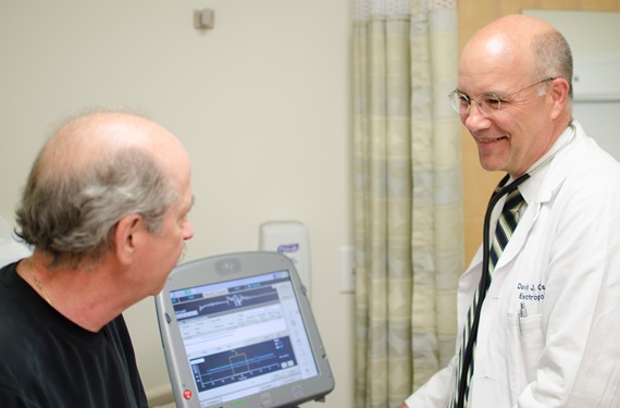 Penn Cardiac Electrophysiologist with patient