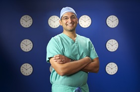 Dr. Mehta smiling