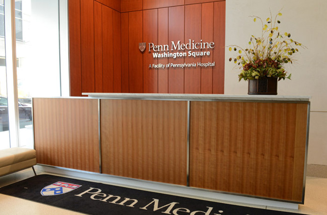 Penn Medicine Washington Square reception area