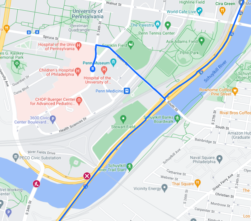 From Jan. 3 through Oct. 31, 2024, the Pennsylvania Department of Transportation (PennDOT) will replace the 34th Street bridge, affecting traffic in University City and West Philadelphia. 