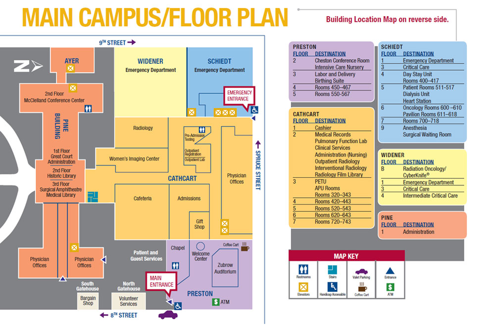 Campus Map and Floor Plan of Pennsylvania Hospital - Penn Medicine