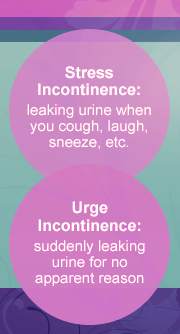 Stress incontinence vs. urge incontinence