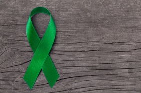 green ribbon for lymphoma awareness