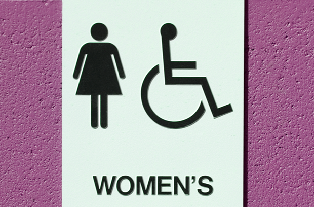 Women's bathroom sign