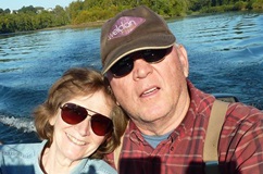 Joseph back pain spine patient on boat with wife