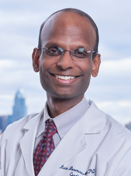 headshot of Kiran Musunuru, MD, PhD, MPH