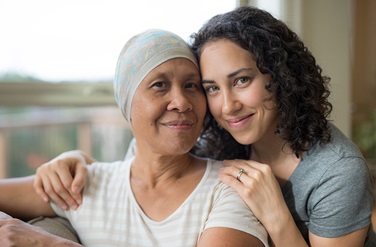 Family Two Women Mother and Daughter Cancer
